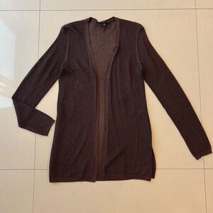 White House Black Market Chocolate Cardigan